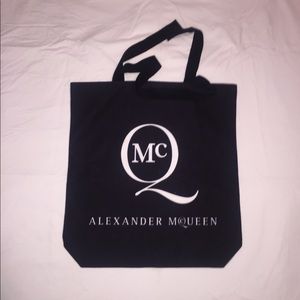 MCQ by Alexander McQueen black and white logo tote